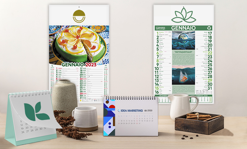 I calendari personalizzati sono un ottimo strumento per dare visibilità a vostro marchio.